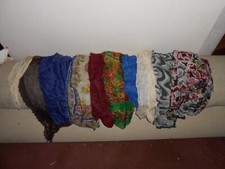 large lot of vintage scarves and wraps