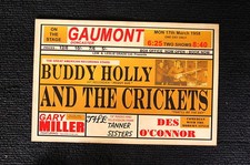 Buddy Holly and the Crickets Tour Poster 1958 Gaumont--