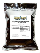 Sodium Bentonite Clay & Diatomaceous Earth Powder 4 oz - Internal/External Use