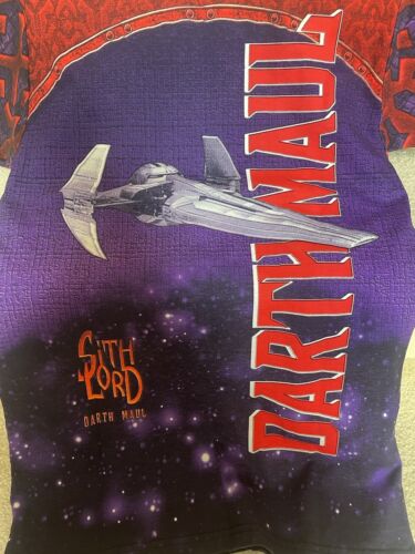 Vintage Star Wars Darth Maul All Over Print Lee Sport Mens Youth XL -RARE- READ - Picture 9 of 11