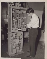 1950 Microwave Relay Equipment Philco Philadelphia 8x10 Original Press Photo
