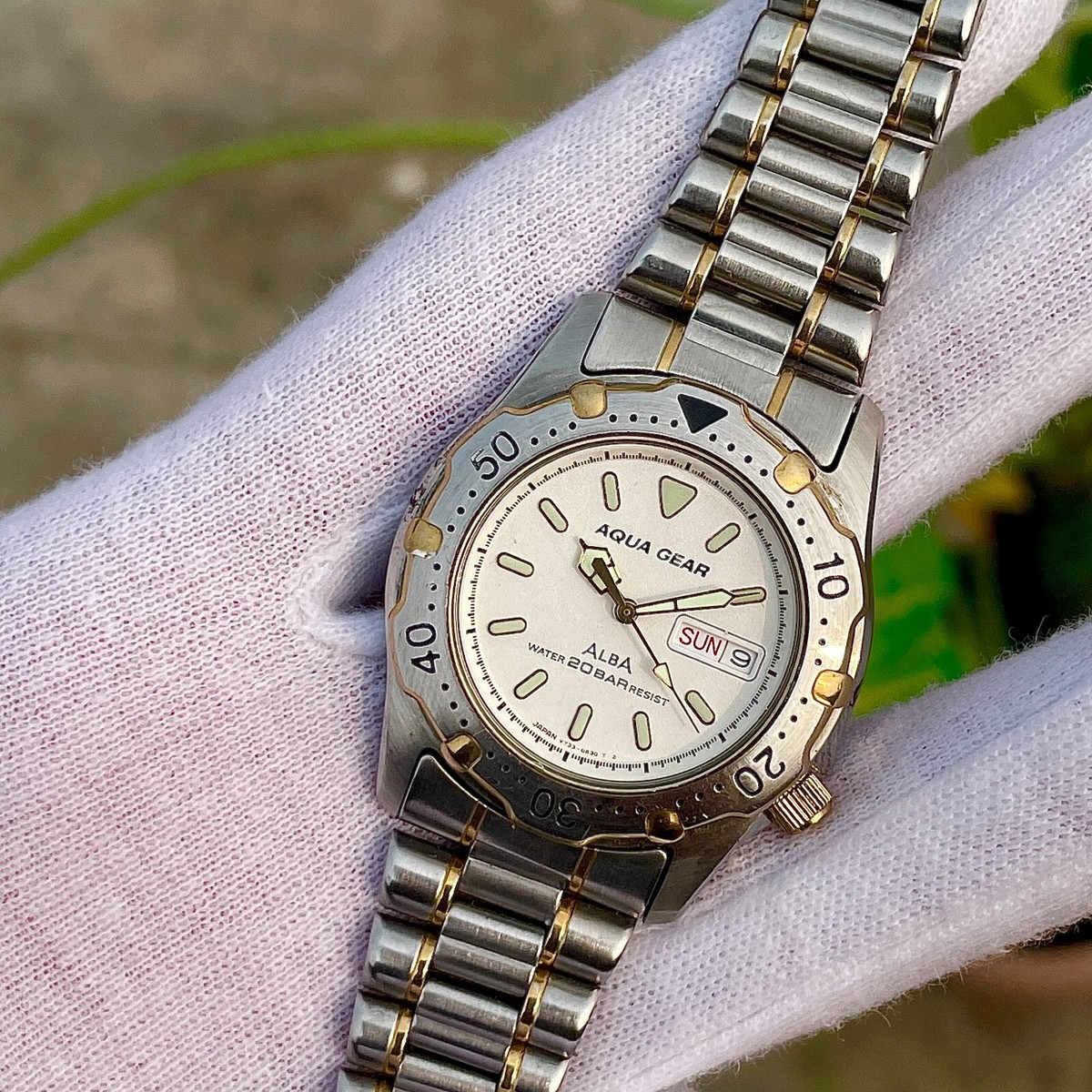 綺麗な稼働品です☺︎SEIKO ALBA SPORTS 50 DIVER TYPE It Is A Beautiful Working Product. Seiko Alba Sports 50