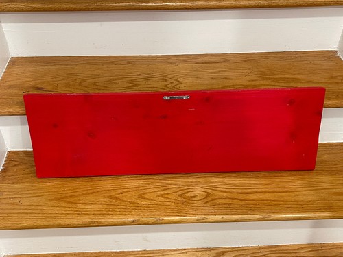 Vintage NC State NCSU Wolfpack WÖLFEHÖHLE Holz Mann Fan Höhle Schild 9" x 30" - Bild 2 von 2