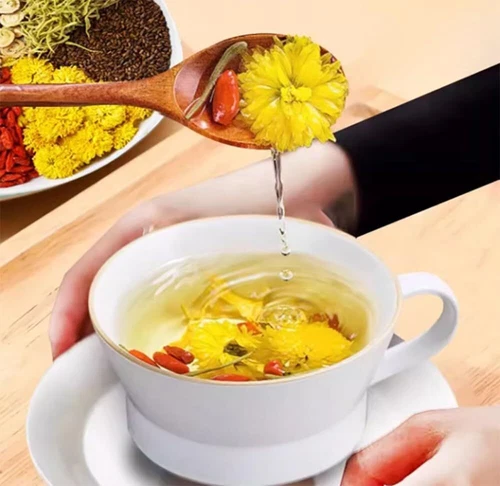 Chicory and Gardenia Tea Dandelion Wolfberry Organic Kidney Liver Chinese Herbal - Picture 9 of 12