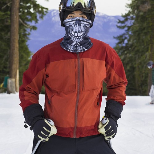 3D Print Fleece Neck Warmer Gaiter Winter Face Mask Scarf Halloween Ski Bandana - Picture 12 of 37
