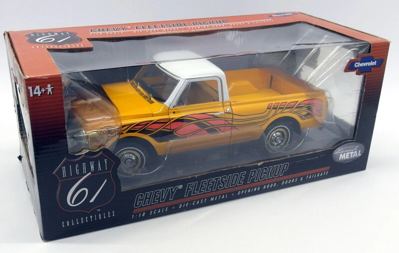 Highway 61 1/18 Scale - 50879 Chevy Fleetside Pickup Yellow Eagle - Image 3 of 4