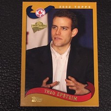 THEO EPSTEIN 2005 TOPPS FAN FAVORITES ROOKIE CARD #141 RED SOX CHICAGO CUBS GM!