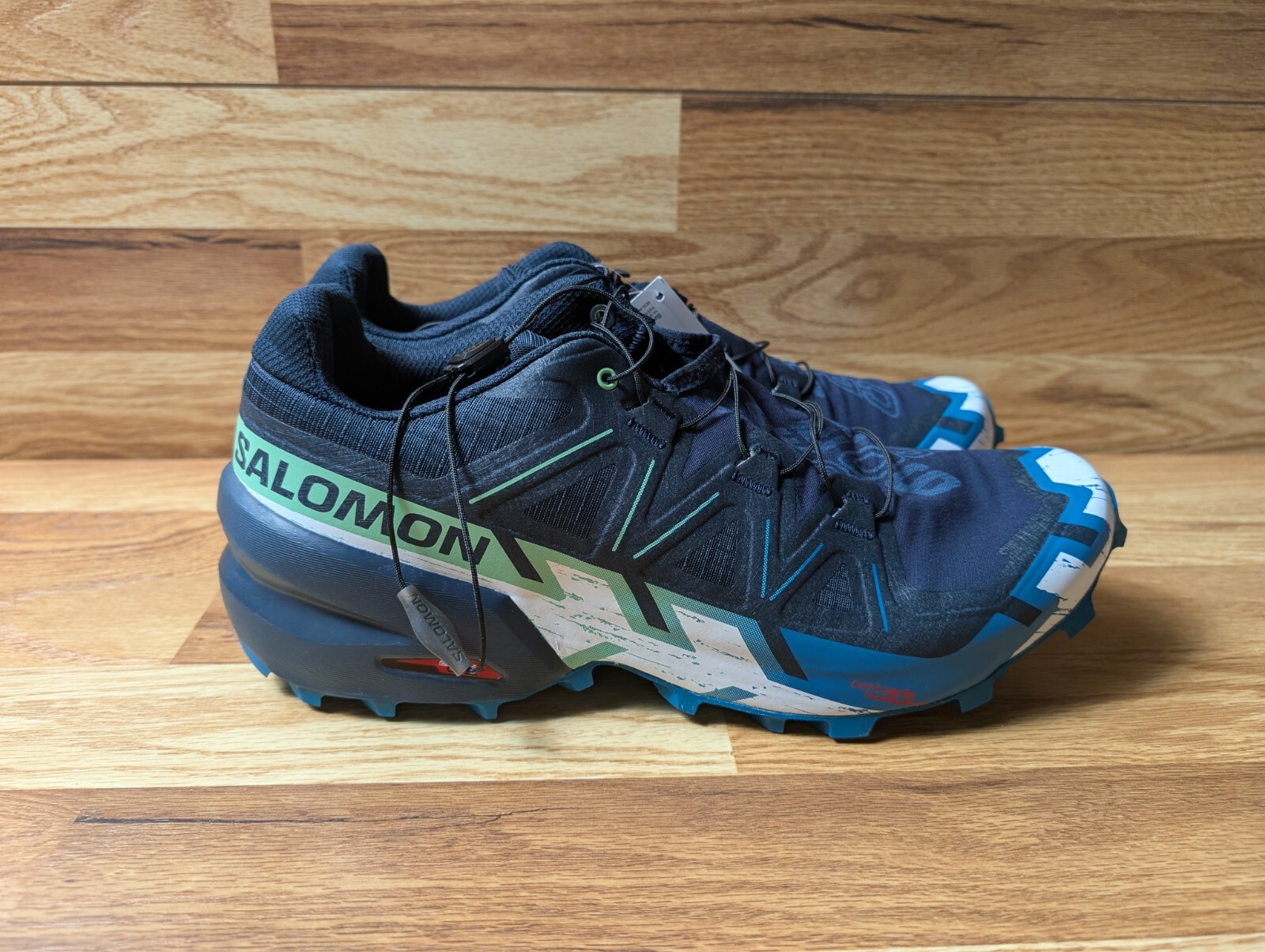 Scarpe da trekking Salomon Speedcross 6 GTX Gore Tex blu da uomo taglia 11 5