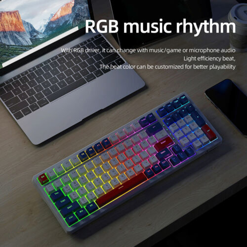RGB Backlight Wired Keypad Full Key Gamer Keypad USB K98 for Computer Laptop PC - Picture 6 of 15