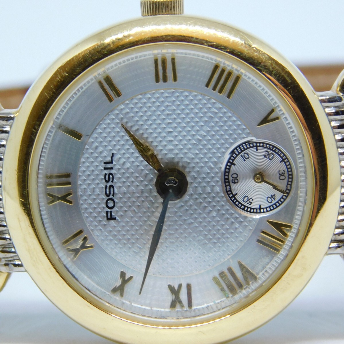 Vintage Fossil PC-9608 Quartz Analog Women\'s Watch New Battery FOSSIL Authentic PC-9608 Genuine Leather Quartz Analog  main image 3