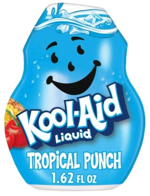 8 PACK! Kool-Aid Liquid Tropical Punch Flavored Soft Drink Mix 1.62 Oz Bottle 