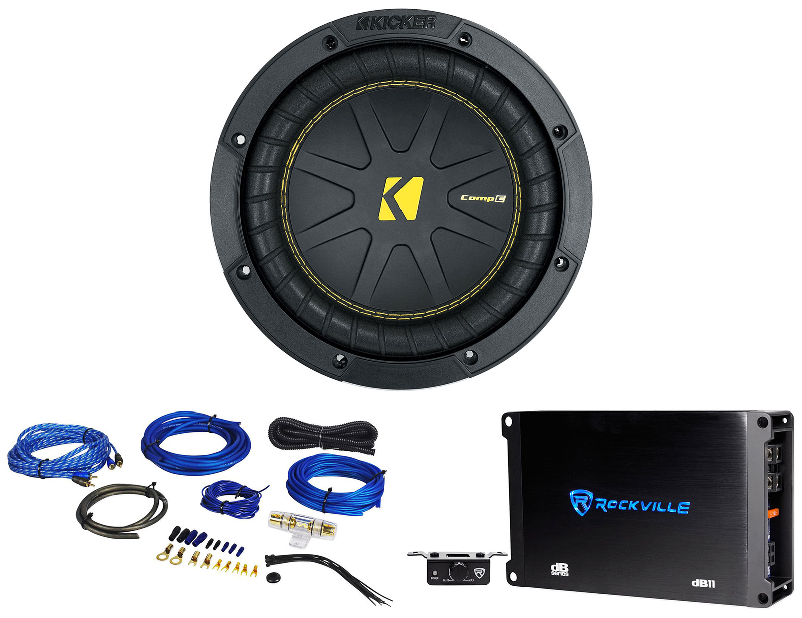 Автомобильный сабвуфер Kicker 50CWCD84 CompC 8 DVC 4 Ом моноусилитель Комплект усилителей CWCD84 26090₽