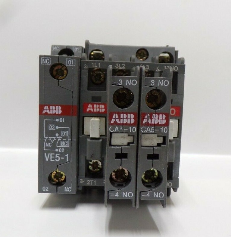 ABB NON-REVERSING CONTACTOR A9-30-10 ,UI-1000V~ 26A , EAC-1-25A,60947-4 ...