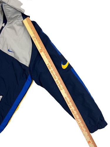 Vintage Y2K Nike Reversible Hooded Fleece Blue Jacket Coat Boys Sz L (14-16) - Picture 4 of 8