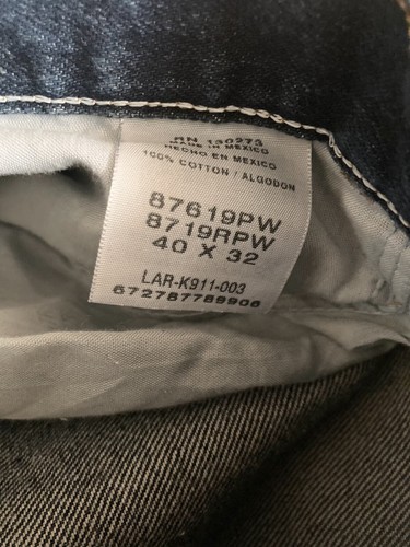 RUSTLER Men's Jeans Size W 40 L 32 Dark Denim Wash - Picture 5 of 6