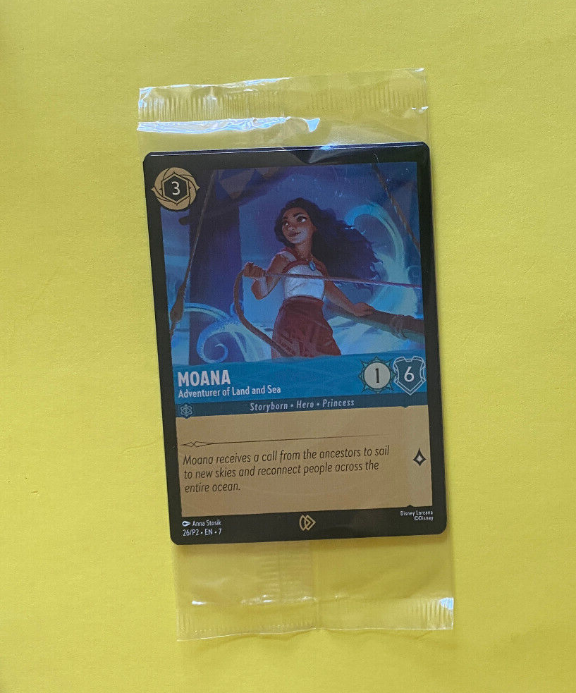 lorcana moana promo card Disney Lorcana TCG Moana Cinemark Exclusive Promo Card NM In Hand Ready To  Ship!
