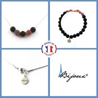 Steine Und MinéRaux. ParüRe Schmuck Armband Halskette Perlen Schwarz Onyx Matt /
