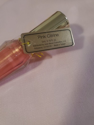 Josie Maran Argan Oil Crystal Lip Cream Gloss Sparkle Shine "Pink Citrine" NEW - Picture 5 of 5
