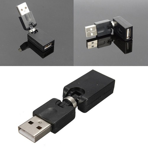 USB Winkeladapter A Stecker A Buchse Kupplung 360° New Gelenk M5 dreh Fast