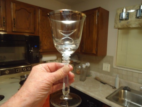 Set of 8 Mikasa 8 1/4" Silver Mist Water Goblets Unused Labels - Picture 3 of 7
