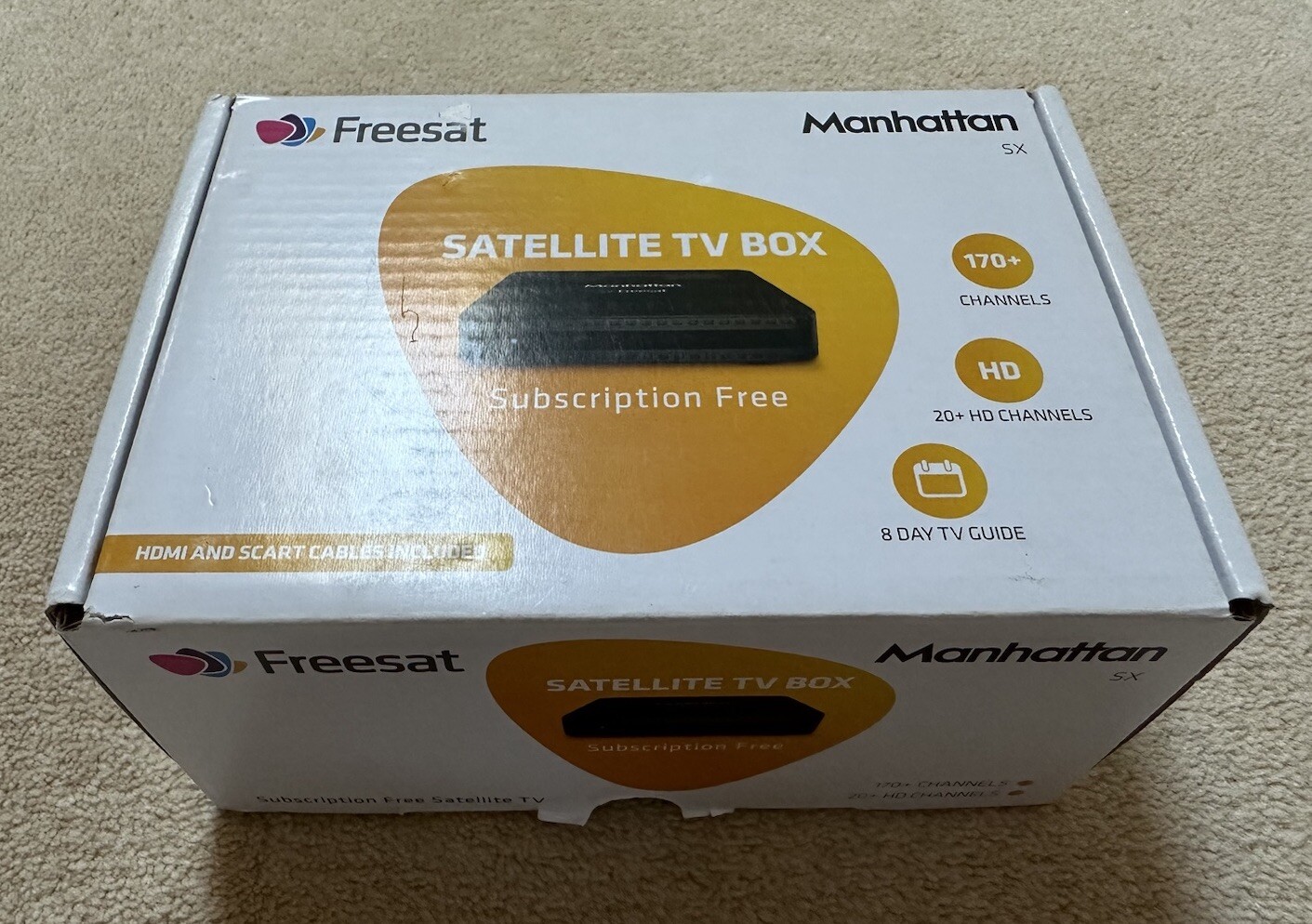 MANHATTAN SX Freesat HDMI Tv Satellite Box HD Set Top Box 5060251340138