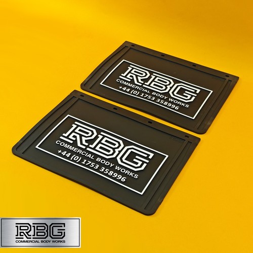 Wheel Mudflap Rain Flap 2x for 17″/20″ Double Wheel Mudguards 400mm x 300mm PVC - Picture 7 of 8