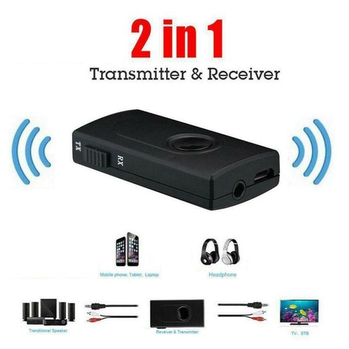 Bluetooth-compatible Sender Empfänger Wireless 3.5mm MusicAdapter1 Audio I4D5