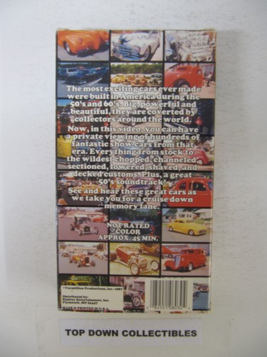 Fabulous Cars Of The 50's & 60's 1987 Simitar VHS - Imagen 2 de 2