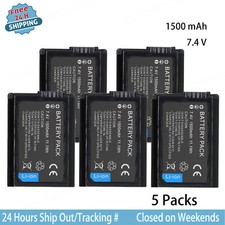 5PCs Battery NP-FW50 For Sony Cyber Shot DSC-RX10 RX10M2 RX10M3 RX10M4 Cameras