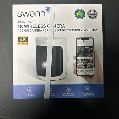 Swann AllSecure4K Add On Camera SWNVW-AS4KCAM - NEW SEALED