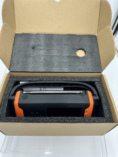 Emergency Weather Radio - Portable Solar Powered Hand Crank AM/FM, Flashlight - Picture 5 of 11