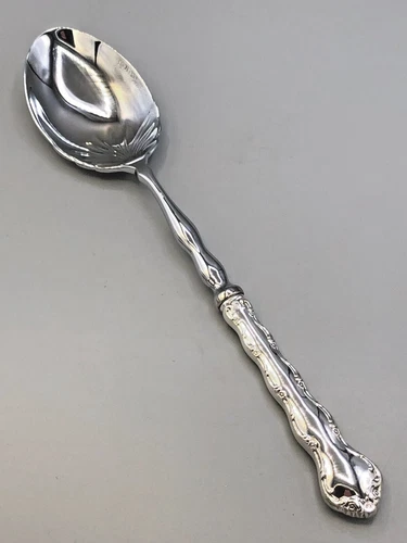 Tara by Reed & Barton Sterling Silver handle Shell Stuffing Spoon 11.25"