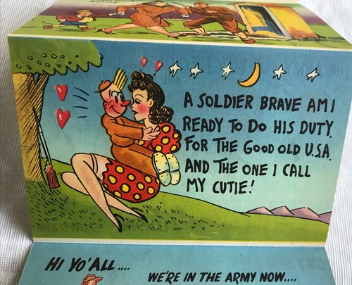 1942 WWII Comic Souvenir View Folder One in a Million - Picture 14 of 20