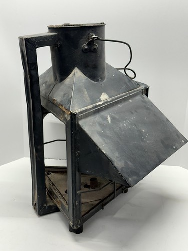 Vintage Antique USLHS US Lighthouse Society Lantern Large Triangular Light 21x25 - Picture 11 of 13