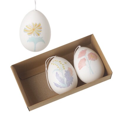 Heaven Sends 3er Set Aquarell Design Blumenmuster hängende Ostereier Dekorationen