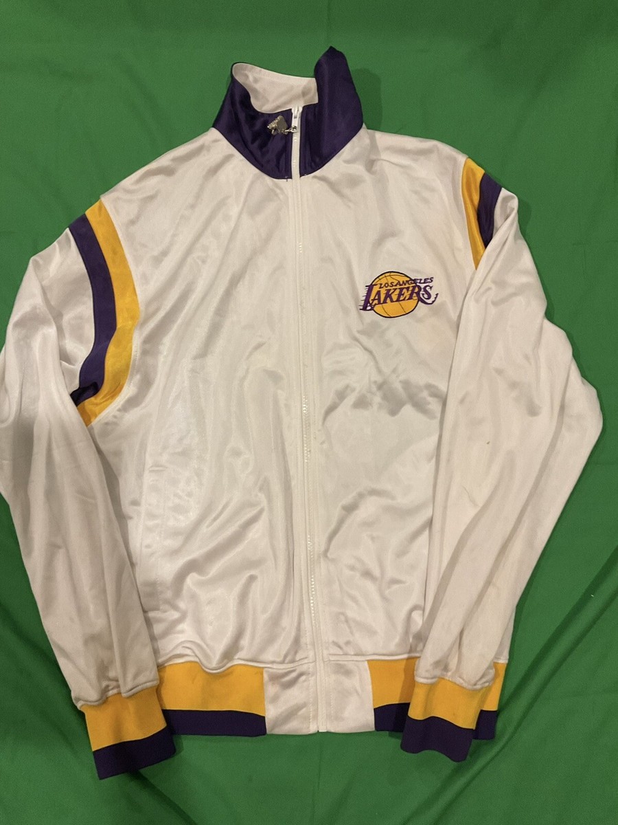 J*a様 USA製 Lakers Starter スタジャンNBA 90's 古着 90年代 スターター Starter NBA LOS ANGELES LAKERS
