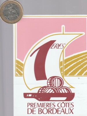 STICKERS . Wines. Premières Cotes de Bordeaux