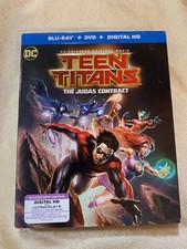 Teen Titans The Judas Contract  (Blu-Ray + DVD) embossed Slipcover DC Universe