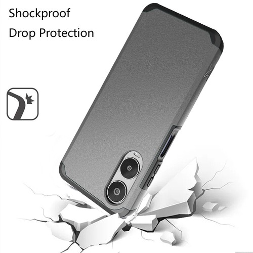 For AT&T Verge (SL219A) Phone Case Dual Layer Hard Hybrid Cover +Tempered Glass - Picture 6 of 36