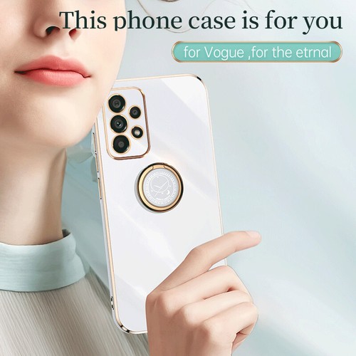 Soft Case For Samsung A12 A22 A32 A52S A71 A72 A50 Plating Ring Stand Slim Cover - Picture 9 of 18