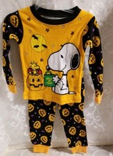 Peanuts Snoopy and Woodstock Infant's Halloween Pajamas Size 24 months NWTs