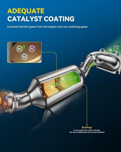 PHILTOP Front Catalytic Converter Compatible with 2002-2006 Camry/Solara 2.4L - Picture 4 of 7