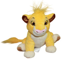 Disney Store Authentic Young Simba The Lion King Plush Stuffed Toy Sitting 7"