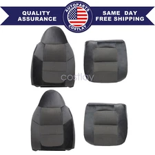 For 2001 Ford F250 F350 F450 F550 Driver / Passenger Side Cloth Seat Cover Gray
