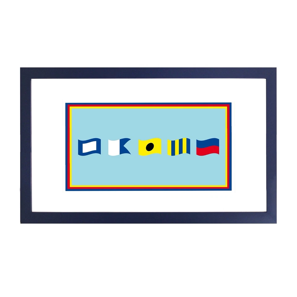 Write Your Name In Nautical Flags - Printed & Framed - Image 2 of 4