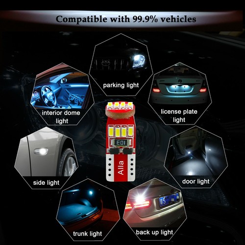 Alla Lighting LED 10pack 168 White LED Light Trunk Cargo Light Bulb,Peanut Bulb - Picture 7 of 10