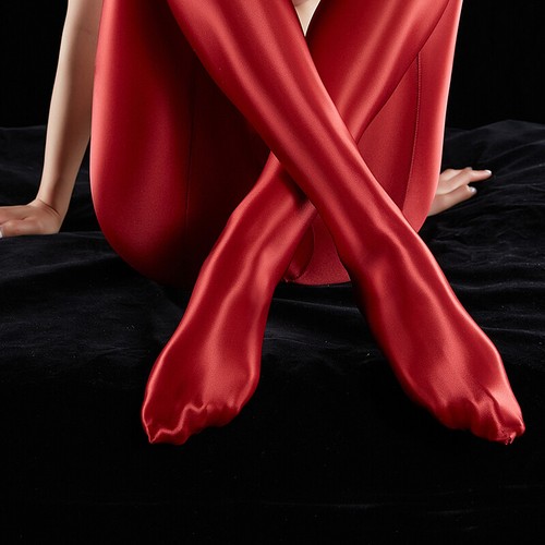 Collant femme sexy brillant brillant opaque danse yoga sport collant ultra slim fit - Photo 3/38