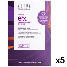 SALON ZOTOS HAIR CURLING TEXTURE THIO FREE EFX PERM - COLOR TREATED 5 PACK