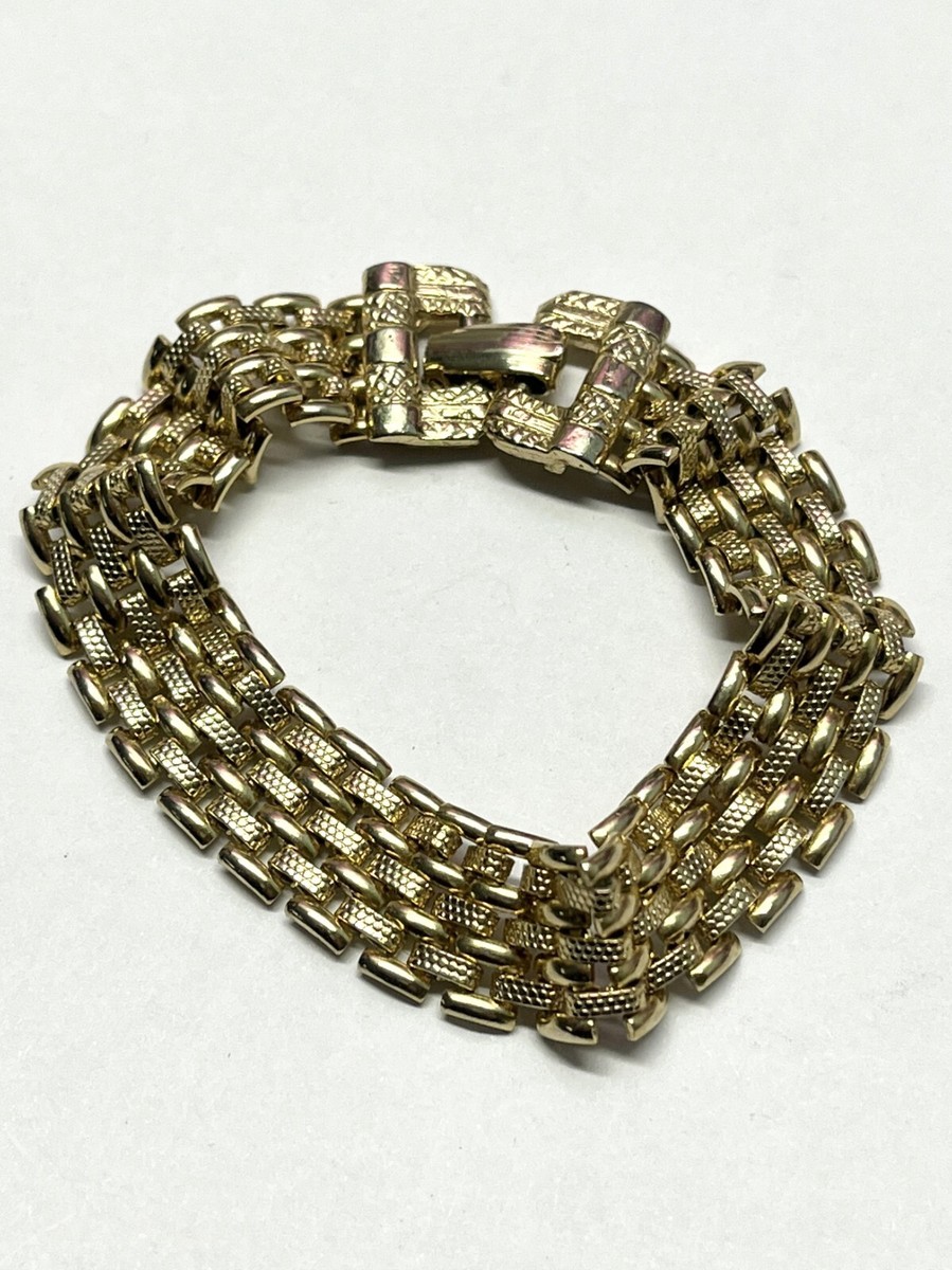 アクセサリー hc USA vintage goldette bracelet Vintage Goldette NY Gold Tone Metal Chain Link Bracelet | eBay