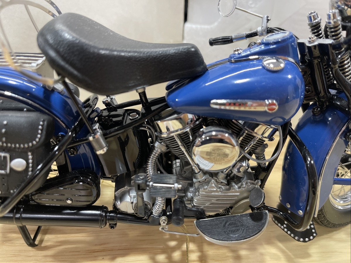 Franklin Mint 1948 Harley Davidson Panhead Blue black